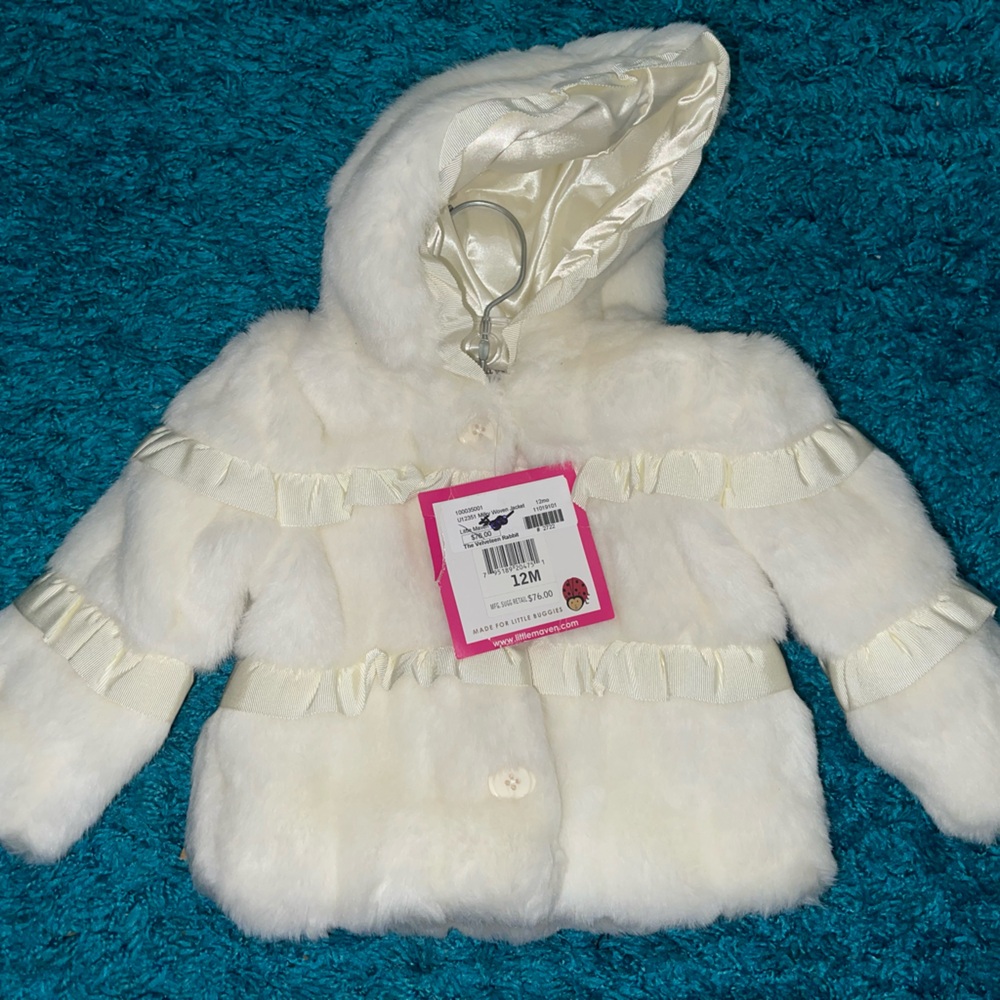 12 month Little Maven by Tori Spelling fur coat